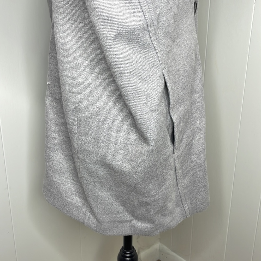 Free People Gray Double-Breasted Coat - Picture 9 of 15